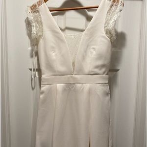 BCBGeneration Lace Inset Dress Cream Dress size 4